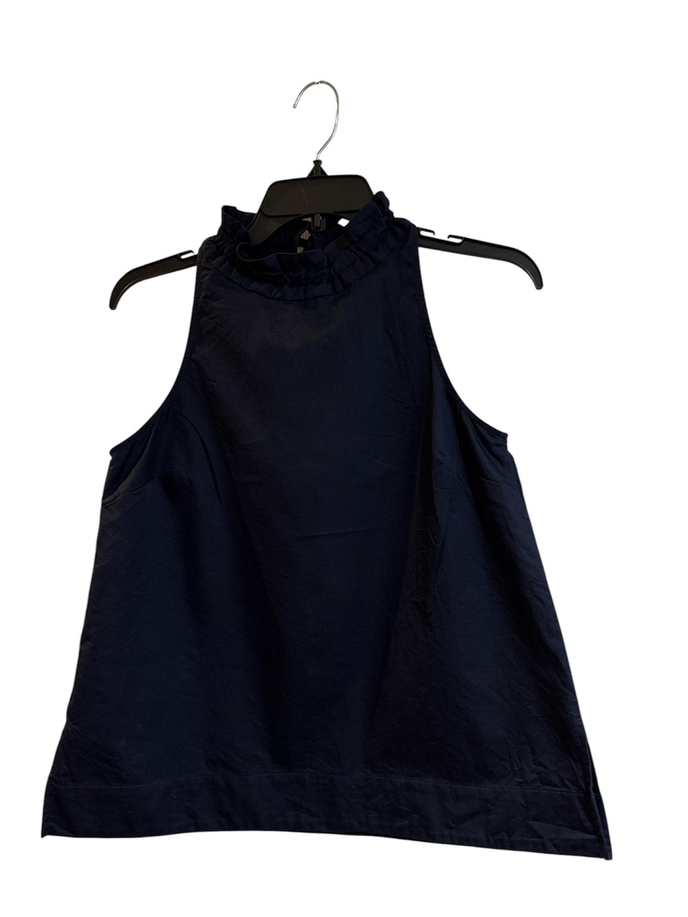 Ann Taylor Navy Ruffle Halter Tank Top, size XS